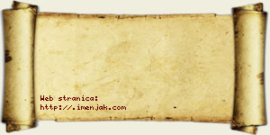 Jeremija Nedić vizit kartica